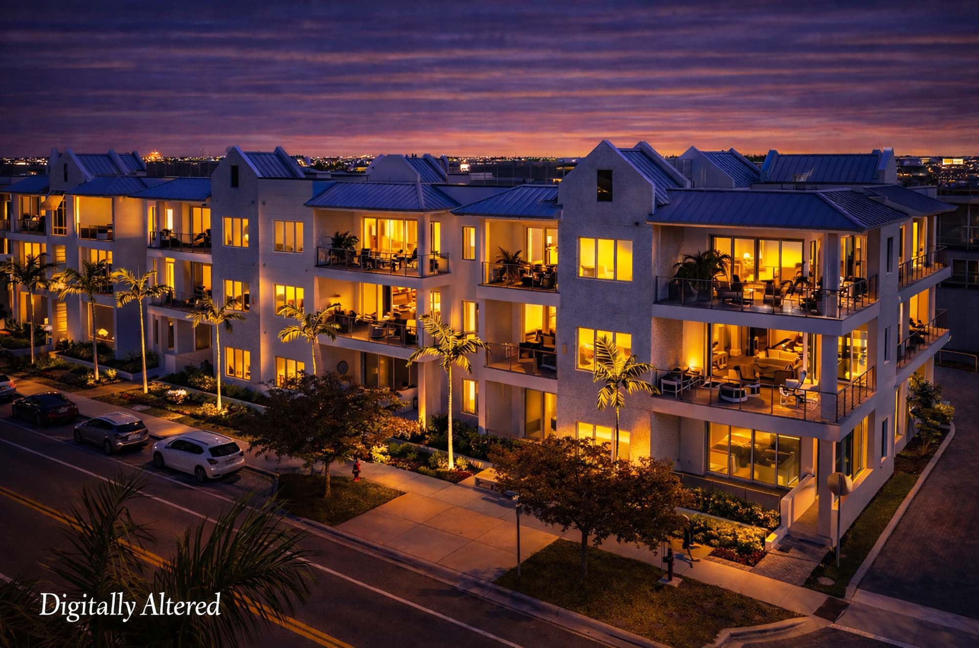 2 aerial drone photograph in Naples or Marco Island, Florida